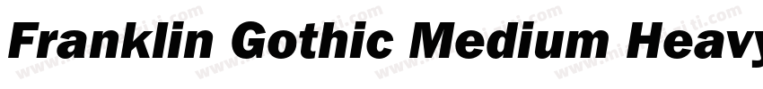 Franklin Gothic Medium Heavy字体转换